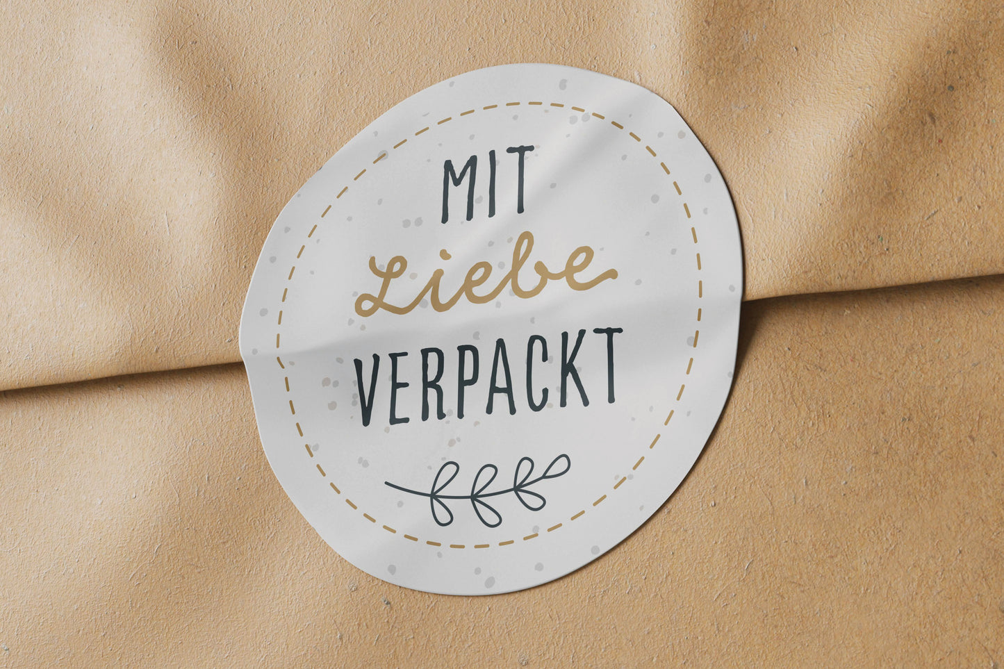 Aufkleber "Vielen Dank" mit Wechselmotiv 300 Stück