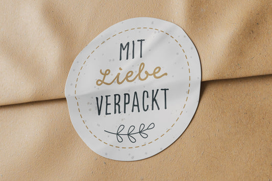 Aufkleber "Vielen Dank" mit Wechselmotiv 300 Stück