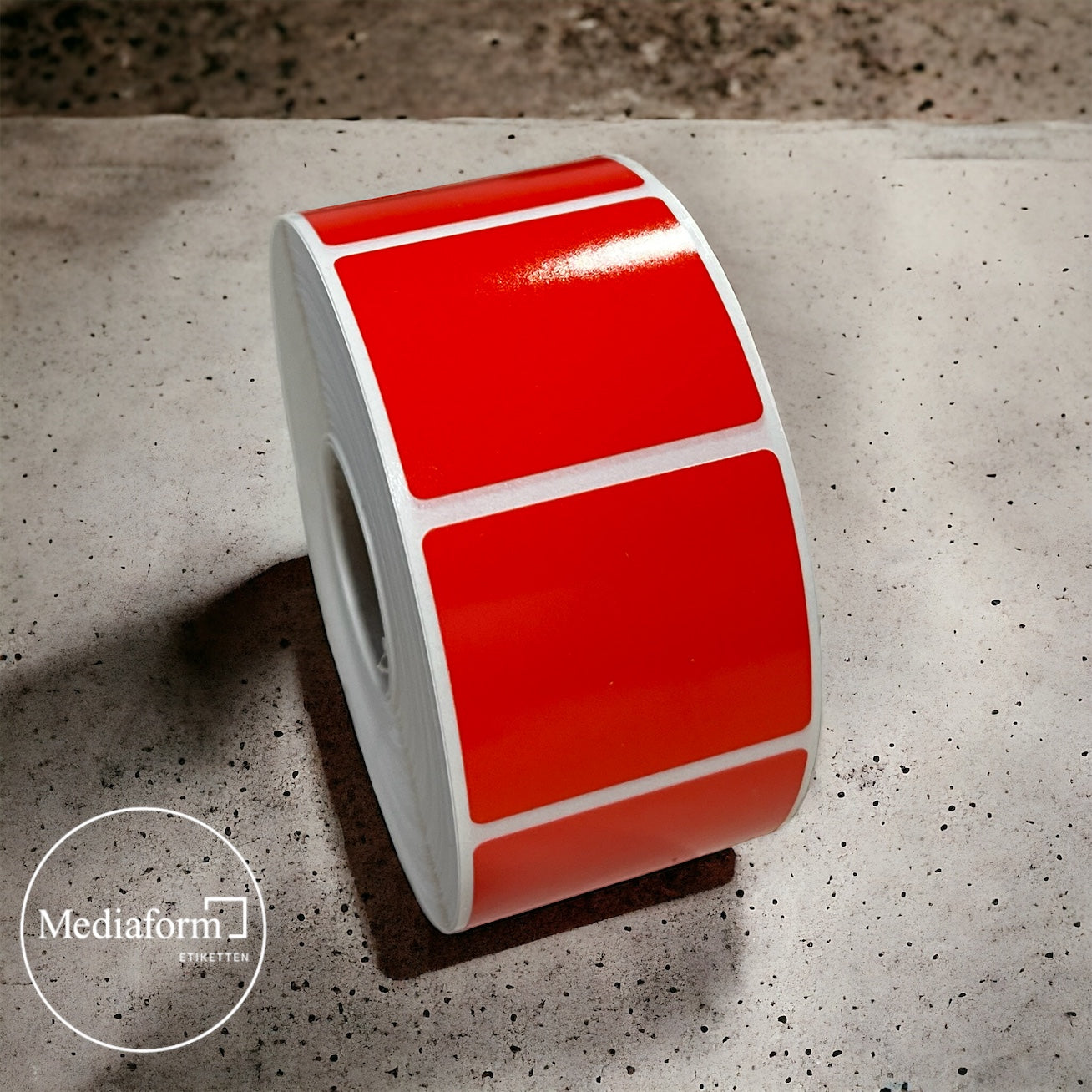 Etikett 35x30mm PE Folie verschiedene Farben