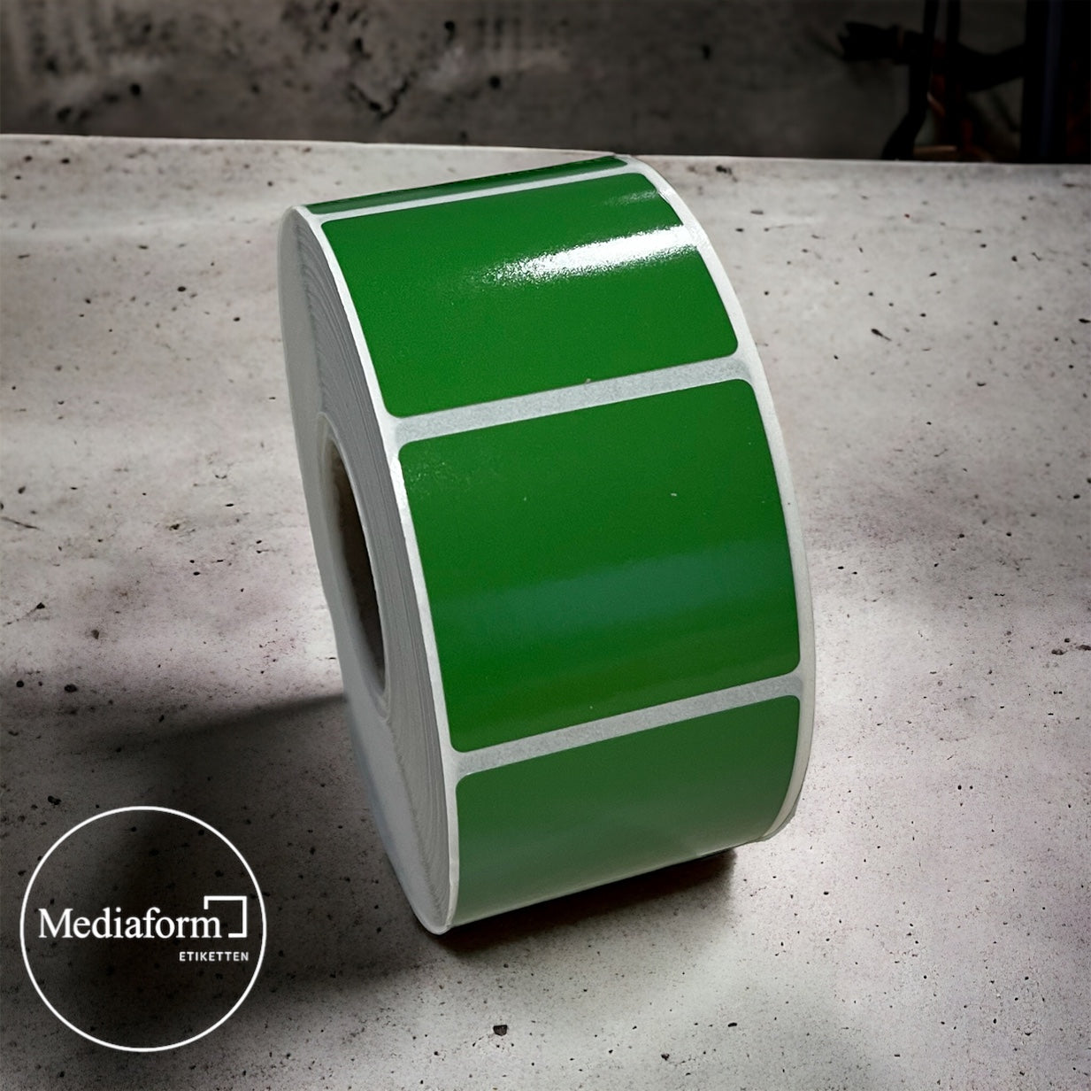 Etikett 35x30mm PE Folie verschiedene Farben