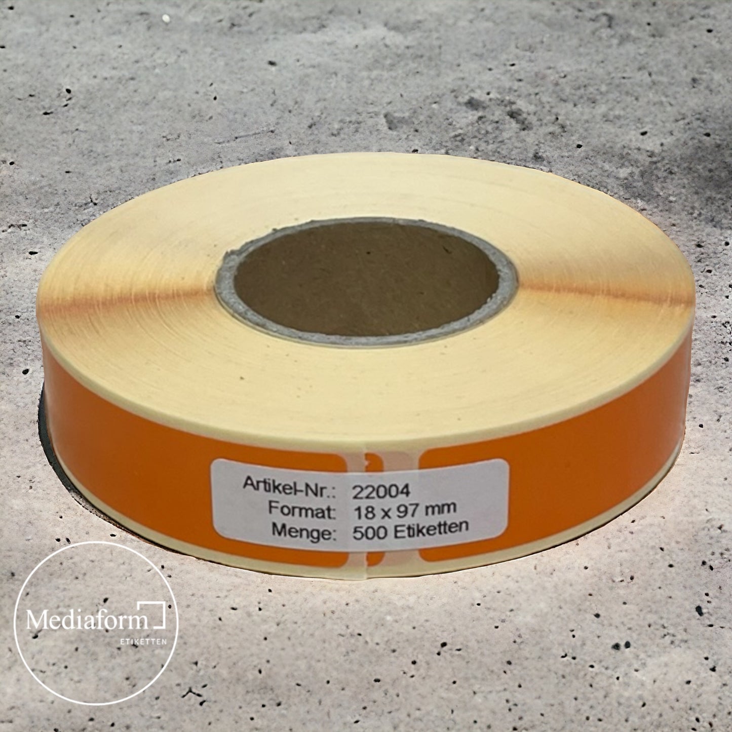 Etikett auf Rolle 18x97mm in 7 Farben