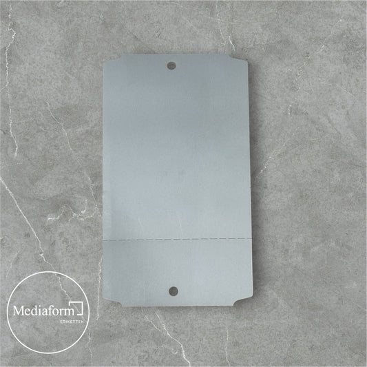 Hängeetiketten 49 x 85,5 mm weiß mit Loch und Preisabriss