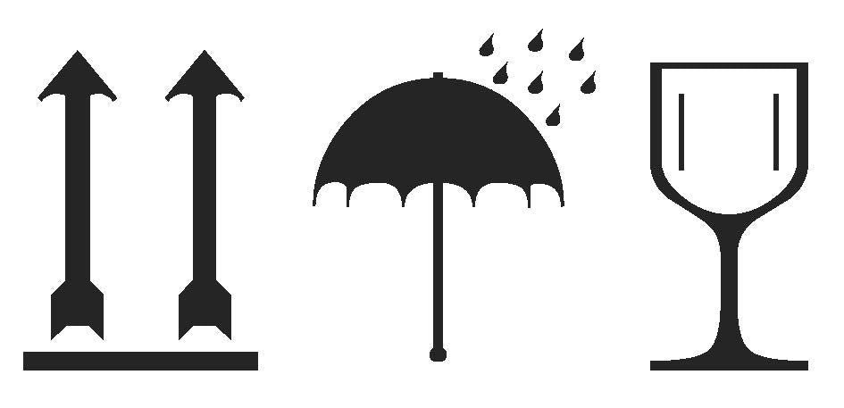 Aufkleber "Hochkant-Zerbrechlich-Vor-Regen-Schützen"