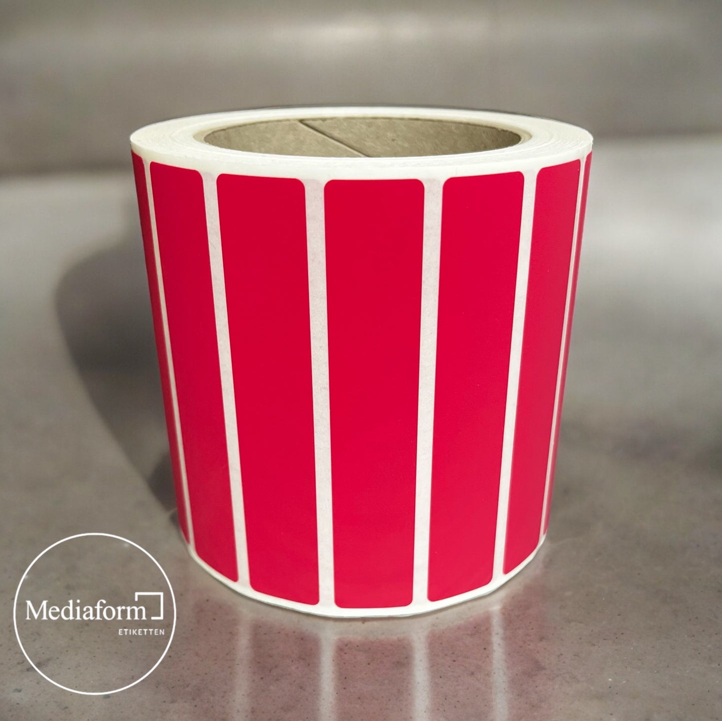 Etikett auf Rolle 100x19mm Void rot matt
